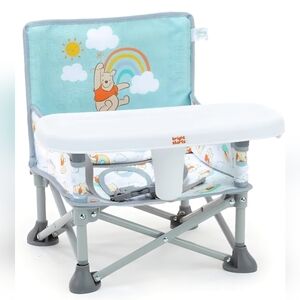 New Bright Starts Disney Winnie The Pooh Pop 'N Sit Portable Booster, Indoor/Out